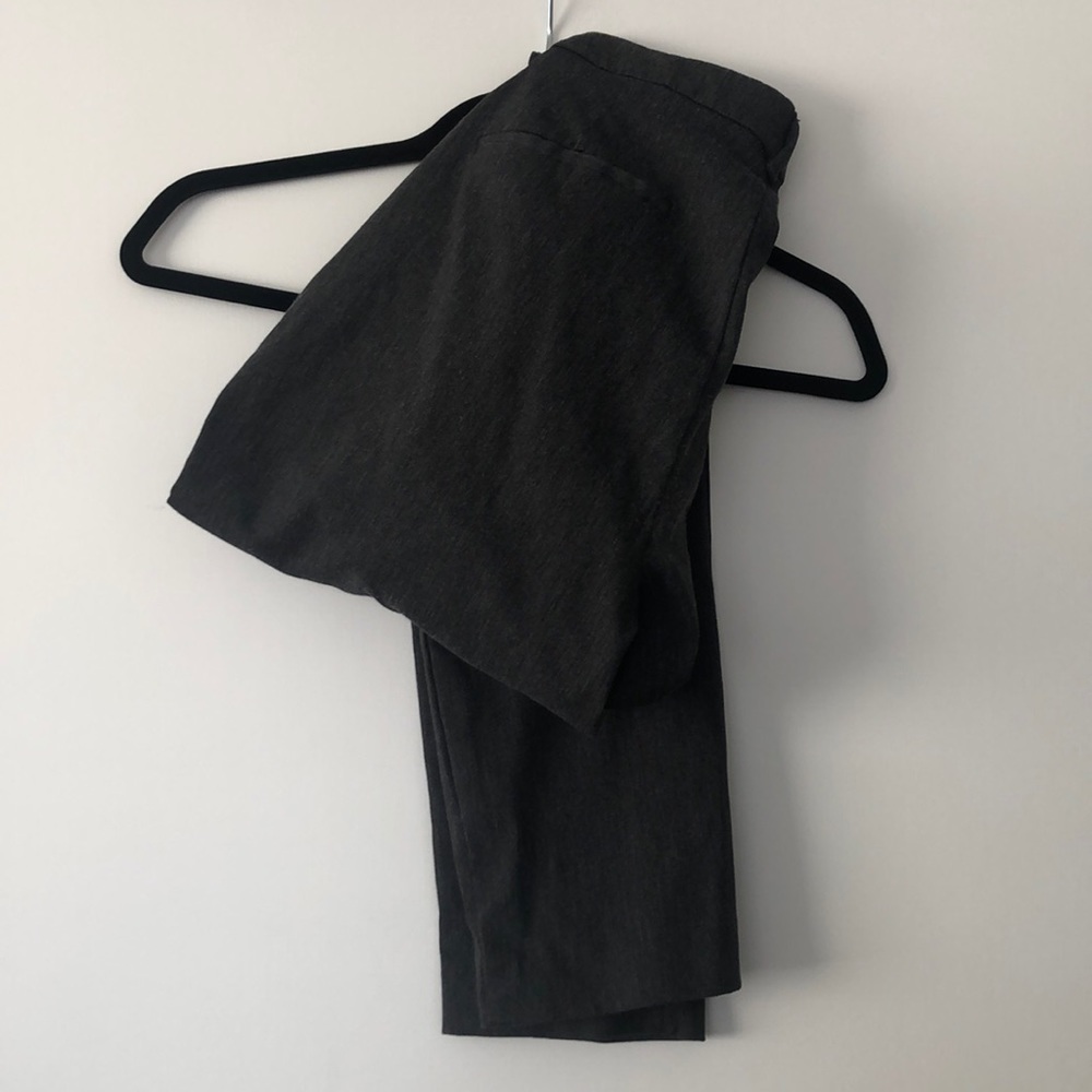Skinny ankle grey dress pants